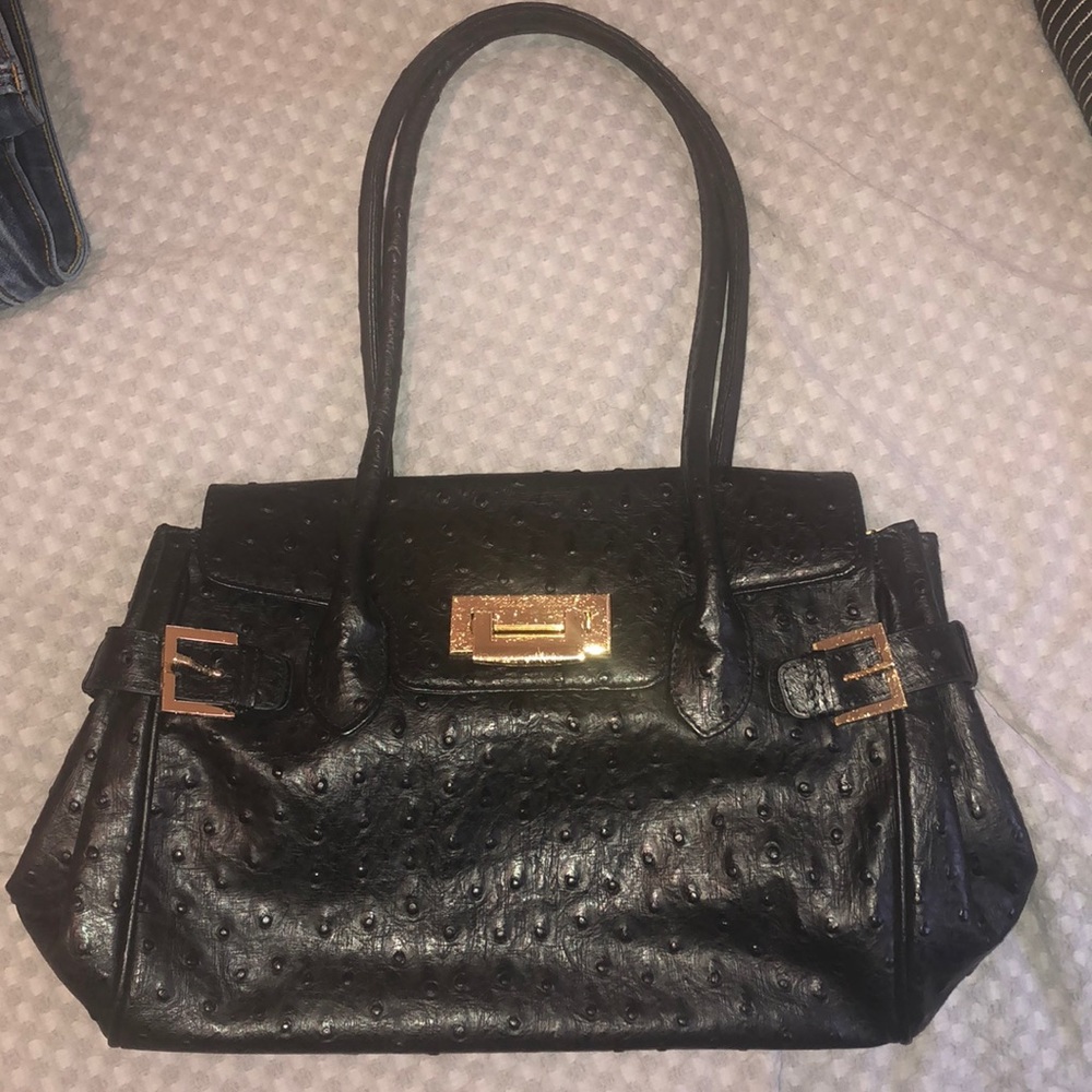 Muska Milano Genuine Black Leather Purse